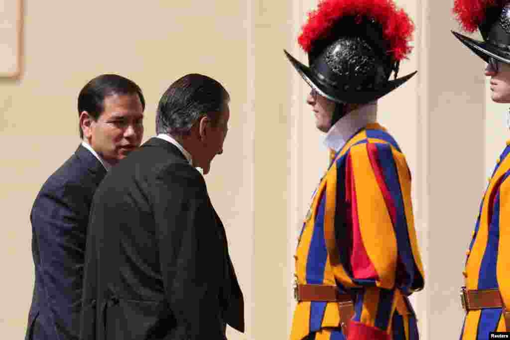 El secretario de Estado Marco Rubio visita el Vaticano, este 7 de mayo de 2026.
