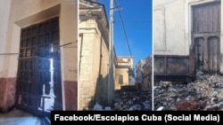 La quema de basura afectó a la Parroquia de San Judas y San Nicolás, gestionada por los Padres Escolapios, en Los Sitios, Centro Habana.