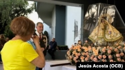 Celebración a la Virgen de la Caridad del Cobre con Misa Solemne, en el estadio Milander Park, de Hialeah. 