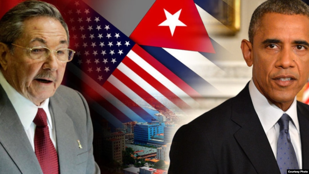 Barack Obama y Raúl Castro.