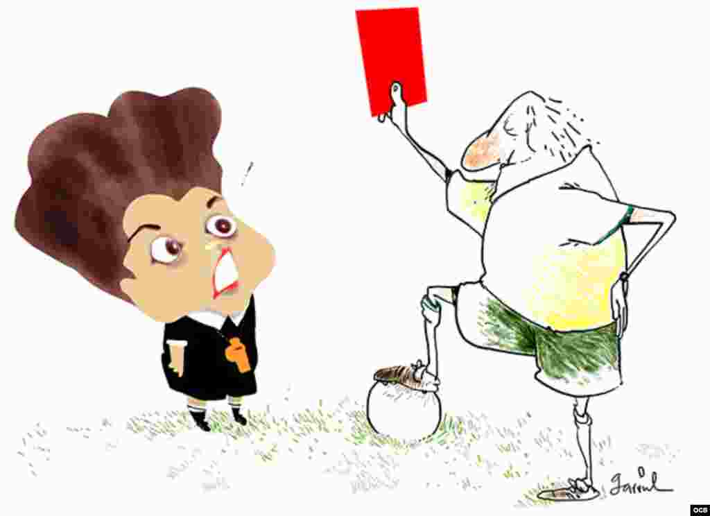 Garrincha Cartoon - Dilma Rousseff