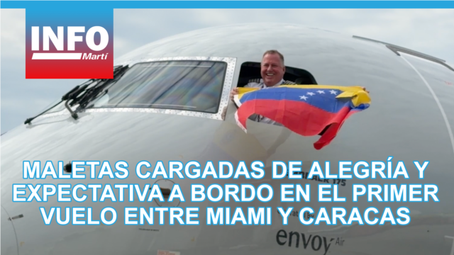 Maletas cargadas de alegría y expectativa a bordo en el primer vuelo entre Miami y Caracas - abril 30, 2026