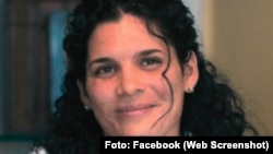 La prisionera política Saily Navarro Álvarez y su padre, el líder opositor y también prisionero político, Félix Navarro