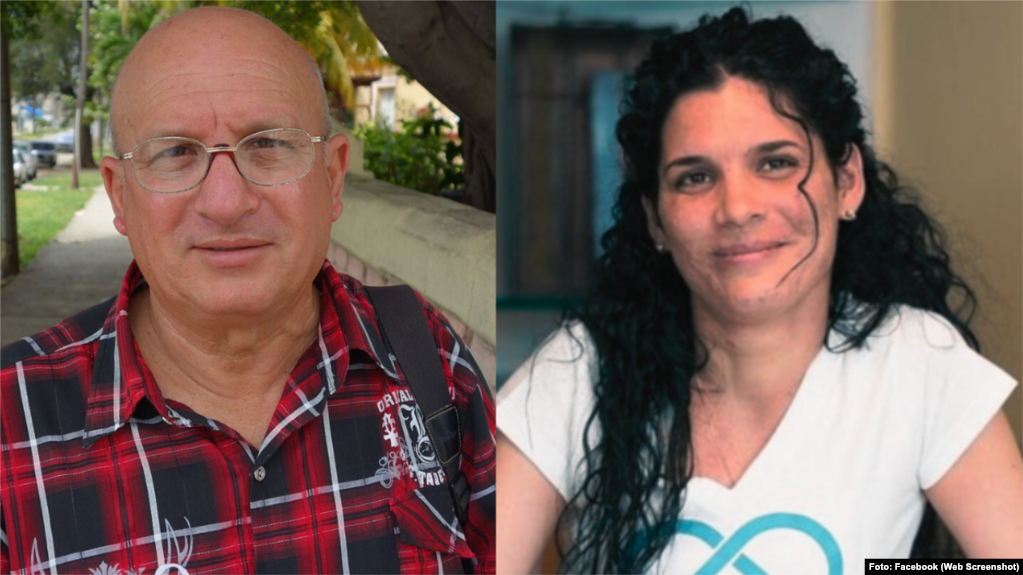 La prisionera política Saily Navarro Álvarez y su padre, el líder opositor y también prisionero político, Félix Navarro