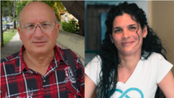 La prisionera política Saily Navarro Álvarez y su padre, el líder opositor y también prisionero político, Félix Navarro