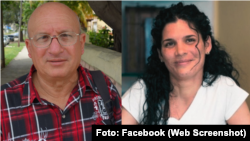 La prisionera política Saily Navarro Álvarez y su padre, el líder opositor y también prisionero político, Félix Navarro