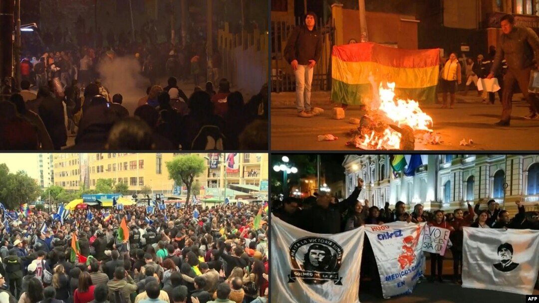 Manifestaciones en Bolivia