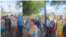 Decenas de residentes de Guanabo se manifiestan frente al Poder Popular por el deterioro de los servicios básicos.