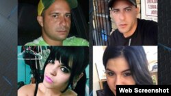 Breisys Martínez, de 23 años; Yesenia Rodríguez López, de 21 años; Braya Hernández Hernández, de 32 años; y Julio César Márquez Franco, de 29 años.