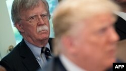 Donald Trump y John Bolton en la Casa Blanca en mayo de 2018. Photo by SAUL LOEB / AFP