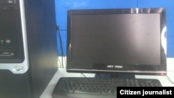 Reporta Cuba. Punto de Acceso Internet, ETECSA, Contramaestre. Foto: Veranes.