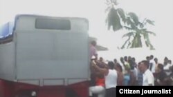 Reporta Cuba Transporte Palma Soriano. Foto: Geordanis Muñoz.