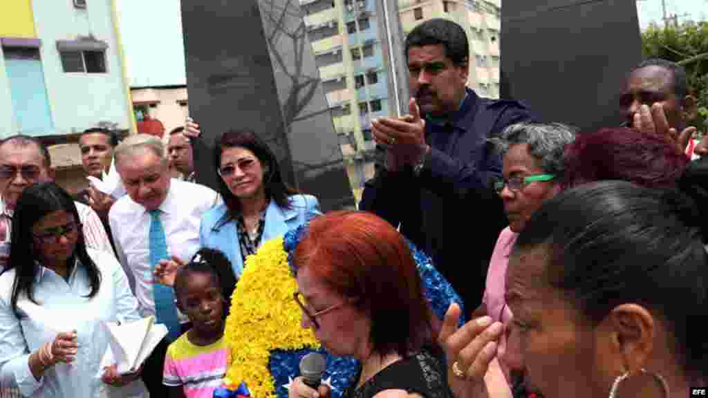  El presidente de Venezuela, Nicolás Maduro, asiste al barrio El Chorrillo de Ciudad de Panamá.