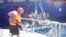 Doce balseros cubanos fueron rescatados el lunes de una balsa a 76 kilómetros de la costa de Quintana Roo.
