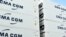 Contenedores de la empresa francesa de transporte marítimo CMA-CGM.