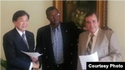 Visita de Ching-Kuo Wu a Cuba en enero del 2013.