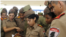 Alumnos de las escuelas militares Camilo Cienfuegos.