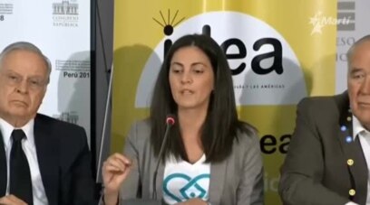 Intervención de Rosa María ante el Congreso de Perú