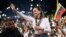 Venezuelan opposition leader and Nobel Peace Prize laureate Maria Corina Machado greets supporters upon her arrival in Caracas on October 25, 2026.