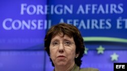 La responsable de política exterior de la Unión Europea (UE), Catherine Ashton. 