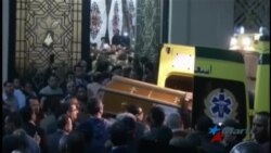 Celebran funerales de víctimas de ataques terroristas a templos católicos en Egipto