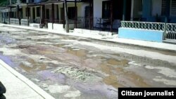 Reporta Cuba. Calles en Catalina de Güines. Foto: Ricardo Lázaro Fiallo López.
