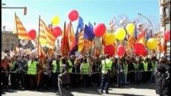 Catalanes salen a las calles a pedir unión "ahora más que nunca”