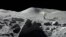 Vista panorámica de la superficie lunar. 