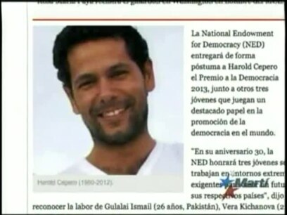 Póstumo reconocimiento al activista Harold Cepero