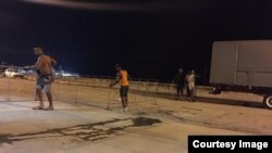 Malecón habanero tras el paso de Irma.