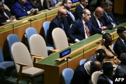 Los asientos de la delegación cubana aparecen vacíos mientras el presidente de Estados Unidos, Donald Trump, se dirige a la 81.ª Asamblea General de las Naciones Unidas en la sede de la ONU en Nueva York, el 22 de septiembre de 2026.