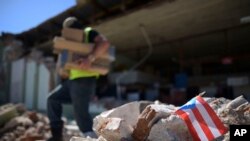 Vista de los destrozos en Guanica, Puerto Rico, el pasado 7 de enero tras el sismo que golpeó a la isla. 