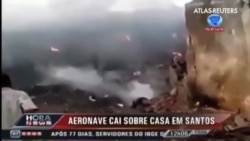 Accidente de avión en Santos, Brasil