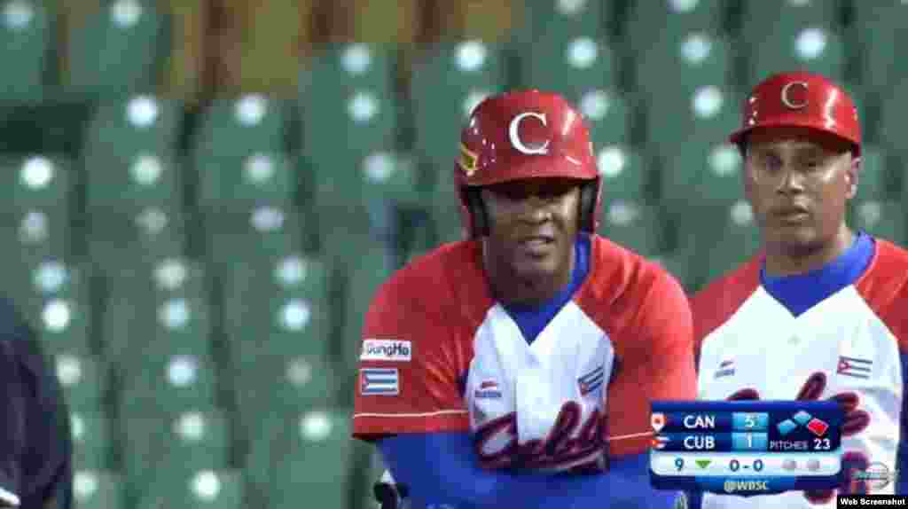 El infielder Alexander Malleta bateó un imparable en la novena entrada.