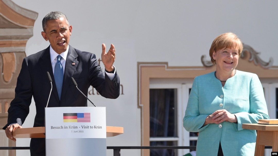 Obama en Cumbre del G7 en Alemania.