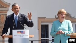 Obama en Cumbre del G7 en Alemania.