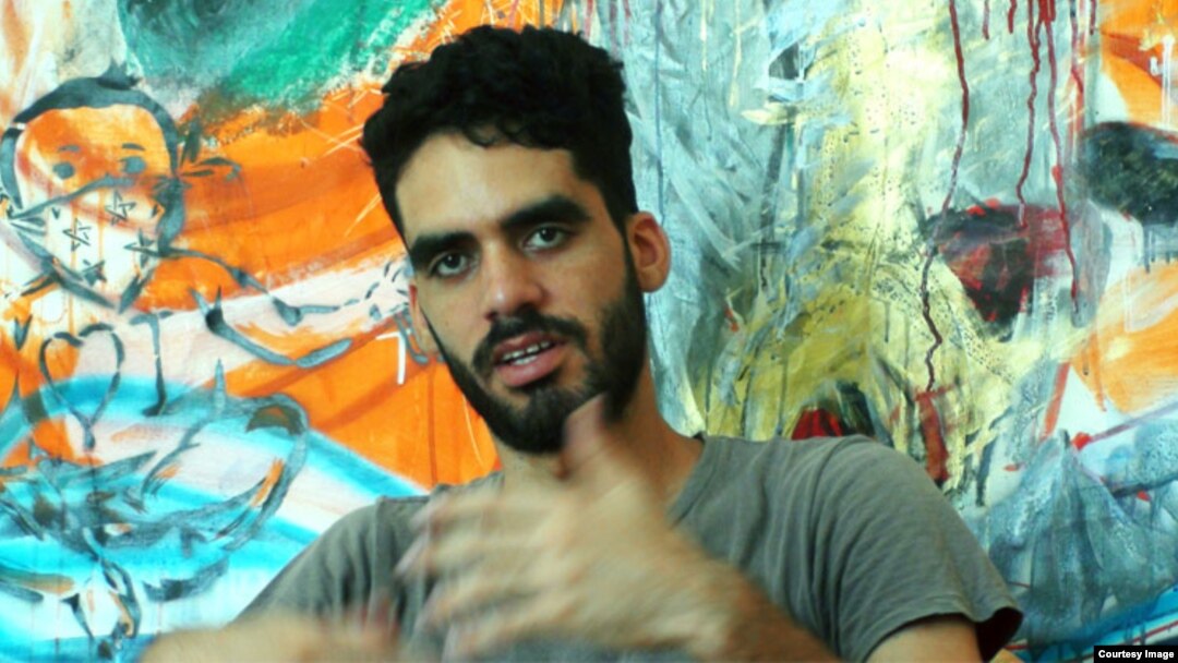 El grafitero cubano Danilo Maldonado, "El Sexto". 