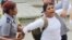 Policía política arresta a la Dama de Blanco Martha Sánchez. (Foto Archivo: Angel Moya)