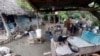 Un fogón de leña en Guantánamo, Cuba, el 29 de octubre de 2024. Estas cocinas rudimentarias son más difíciles de construir en áreas urbanas, donde en ocasiones las colocan en la calle frente a la vivienda.