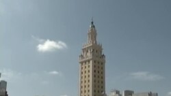 La Torre de la Libertad edificio emblemático para el exilio cubano de Miami