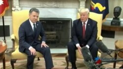 Trump recibe al presidente colombiano en la Casa Blanca