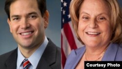 Marco Rubio e Ileana Ros-Lehtinen.
