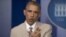 El presidente de EE.UU., Barack Obama, ofrece una declaración en la sala de prensa de la Casa Blanca, hoy jueves 28 de agosto de 2014, en Washington DC.