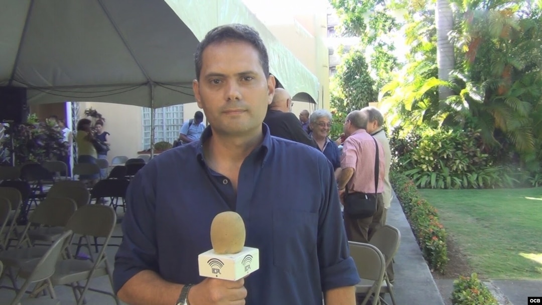 El periodista cubano Ignacio González, del medio independiente "En Caliente Prensa Libre". 