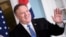 Secretario de Estado de estados Unidos, Mike Pompeo, después de una reunión en el departamento de Estado de la Casa Blanca.