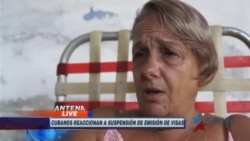 Cubanos de la isla reaccionan a anuncio de suspensión de visas estadounidenses