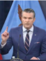 El secretario de Guerra de EEUU Pete Hegseth.