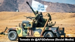 Despliegue militar de fuerzas afganas.