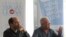 El director de la Cátedra Vargas Llosa, Juan Jesús Armas Marcelo (d), y el asistente de dirección de la misma, Carlos Granes (i),anuncian hoy, jueves 6 de febrero de 2014, durante una rueda de prensa,  que el Premio bienal de novela "Mario Vargas Llosa" se entregará el próximo 27 de marzo