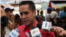 Robert Serra, militante del oficialista Partido Socialista Unido de Venezuela.